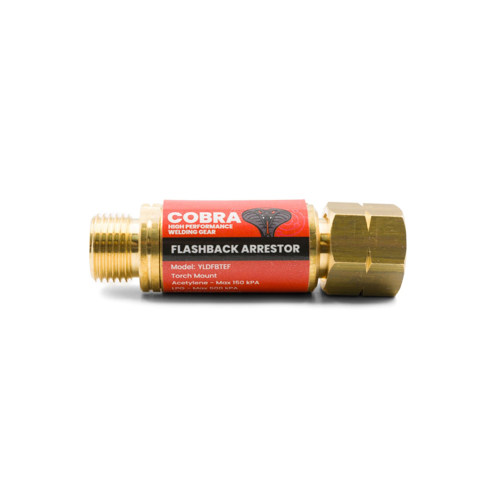 COBRA Fuel Gas Flashback Arrestor - Torch End